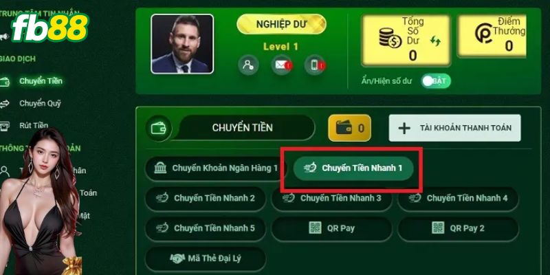 Nạp tiền dễ dàng